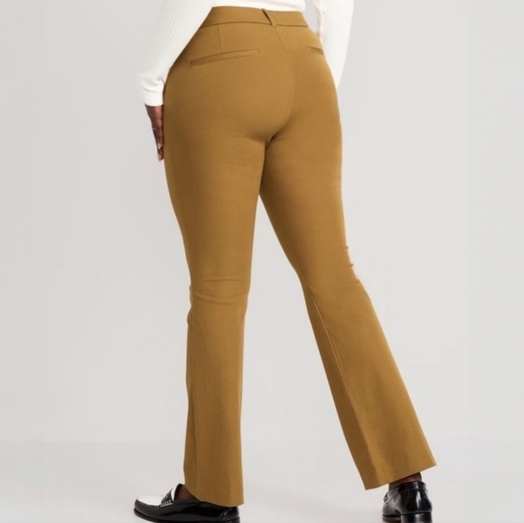 Old Navy High Rise Pixie Flare Pants Bourbon 22 - Picture 2 of 10